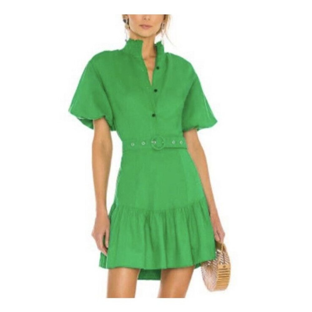 SWF Mini Shirt Dress Green S